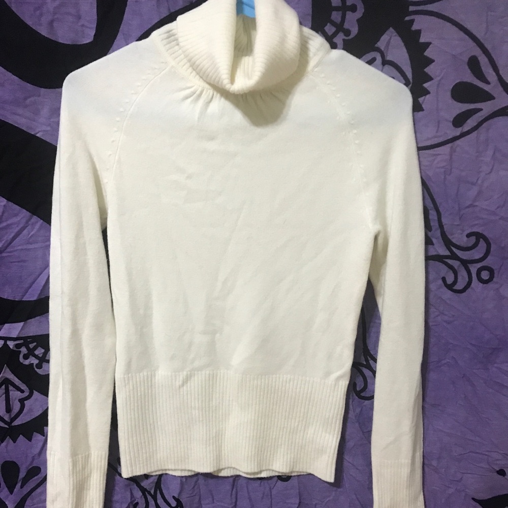 Classy ivory turtle neck